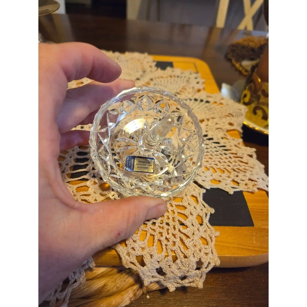 German Winterhalder 24% Lead Crystal ring holder